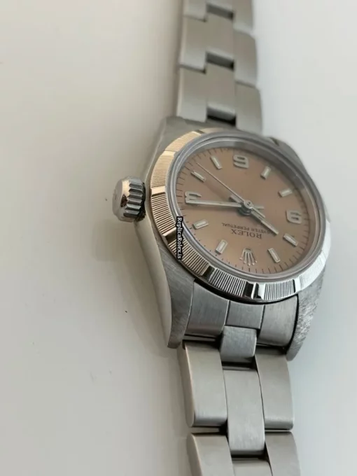 Fantastic Replica Rolex Oyster Perpetual 67230 Caliber 2130 Automatic Movement 26mm Steel Case Womens Watch - Image 3