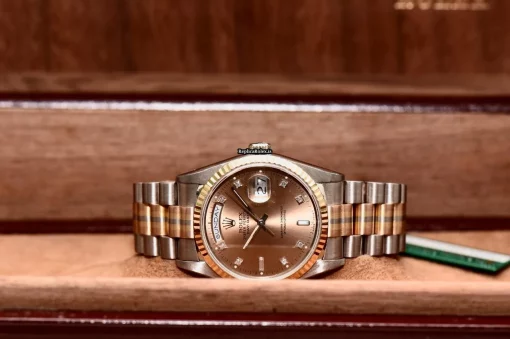 Fantastic Replica Rolex Day-date 36 18239 Caliber 3155 Automatic Movement 36mm White Gold Case Mens/unisex Watch - Image 3