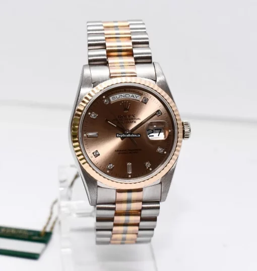 Fantastic Replica Rolex Day-date 36 18239 Caliber 3155 Automatic Movement 36mm White Gold Case Mens/unisex Watch - Image 5