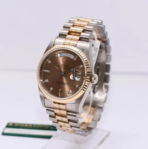 Fantastic Replica Rolex Day-date 36 18239 Caliber 3155 Automatic Movement 36mm White Gold Case Mens/unisex Watch - Image 6