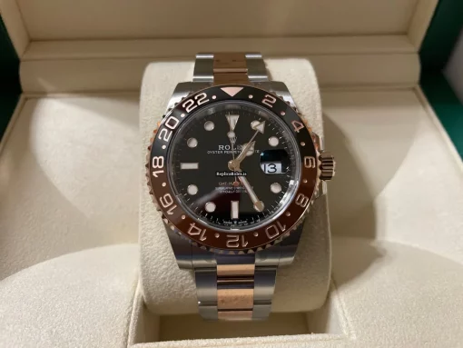 Great Fake Rolex Gmt-master II 126711chnr Caliber 3285 Automatic Movement 40mm Gold/steel Case Mens/unisex Watch - Image 6