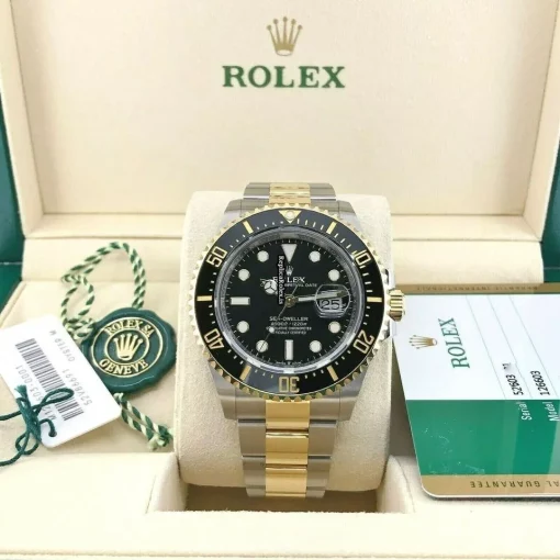 Marvellous Fakes Rolex Sea-dweller 126603 Caliber 3235 Automatic Movement 43mm Gold/steel Case Mens/unisex Watch