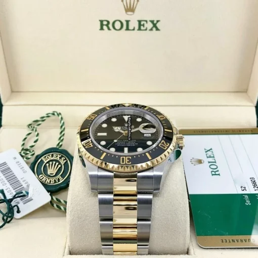 Marvellous Fakes Rolex Sea-dweller 126603 Caliber 3235 Automatic Movement 43mm Gold/steel Case Mens/unisex Watch - Image 4