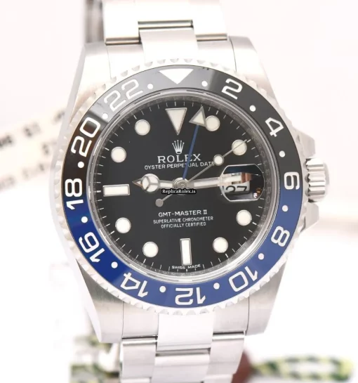 Great Replica Rolex Gmt-master II 116710blnr Caliber 3186 Automatic Movement 40mm Steel Case Mens/unisex Watch - Image 6