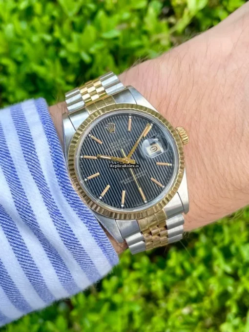 Fantastic Replica Rolex Datejust 16013 Caliber 3035 Automatic Movement 36mm Gold/steel Case Mens/unisex Watch - Image 2