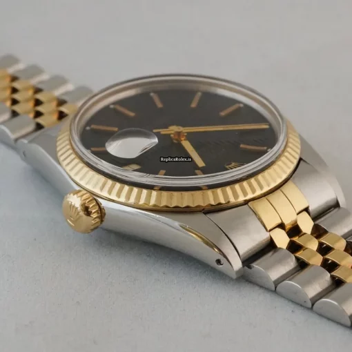 Fantastic Replica Rolex Datejust 16013 Caliber 3035 Automatic Movement 36mm Gold/steel Case Mens/unisex Watch - Image 8