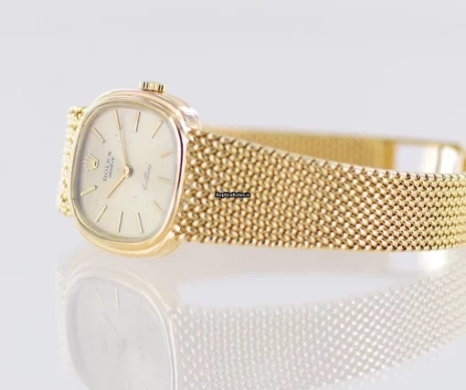 Marvellous Fakes Rolex Cellini 4073 Caliber 1600 Manual Winding Movement 25mm Yellow Gold Case Watch - Image 14