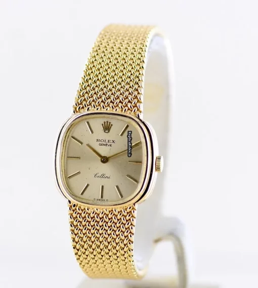 Marvellous Fakes Rolex Cellini 4073 Caliber 1600 Manual Winding Movement 25mm Yellow Gold Case Watch - Image 2