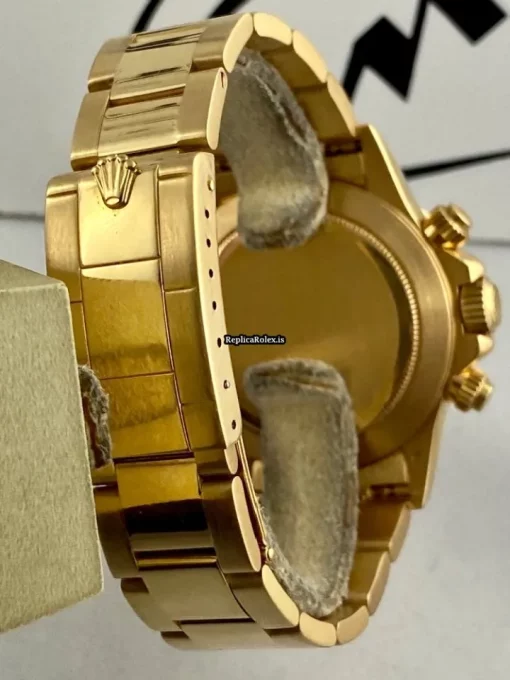 Quality Fake Rolex Daytona 16528 Caliber 4030 Automatic Movement 40mm Yellow Gold Case Mens/unisex Watch - Image 3