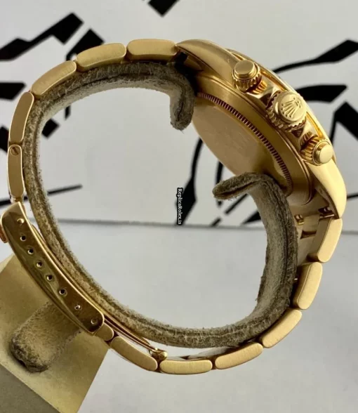 Quality Fake Rolex Daytona 16528 Caliber 4030 Automatic Movement 40mm Yellow Gold Case Mens/unisex Watch - Image 8