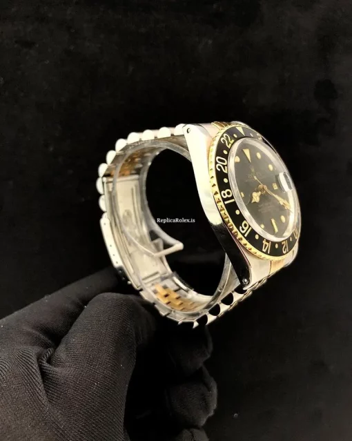 Attractive Copy Rolex Gmt-master 16753 Caliber 3075 Automatic Movement 40mm Gold/steel Case Mens/unisex Watch - Image 3