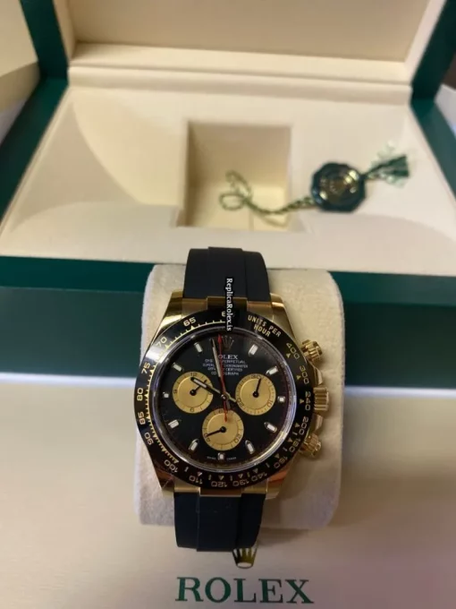 Offering Replica Rolex Daytona 116518ln Caliber 4130 Automatic Movement 40mm Yellow Gold Case Mens/unisex Watch - Image 4