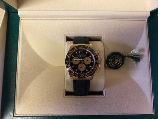 Offering Replica Rolex Daytona 116518ln Caliber 4130 Automatic Movement 40mm Yellow Gold Case Mens/unisex Watch - Image 5