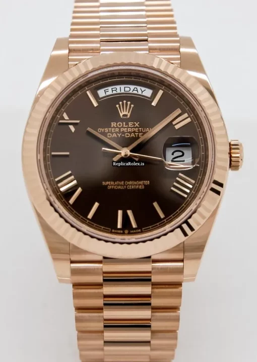 Luxury Imitation Rolex Day-date 40 228235 Caliber 3255 Automatic Movement 40mm Rose Gold Case Mens/unisex Watch - Image 2
