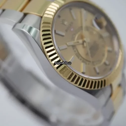 Great Replica Rolex Sky-dweller 326933 Automatic Movement 42mm Gold/steel Case Mens/unisex Watch - Image 7