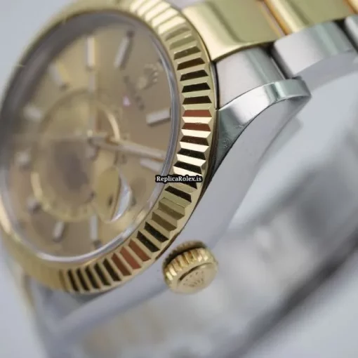 Great Replica Rolex Sky-dweller 326933 Automatic Movement 42mm Gold/steel Case Mens/unisex Watch - Image 8