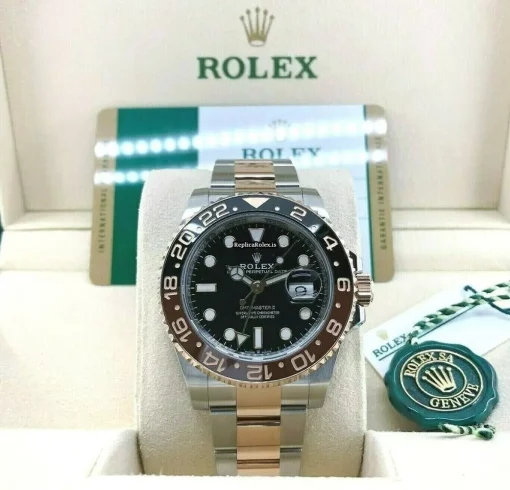 Nice Clone Rolex Gmt-master II 126711chnr Caliber 3285 Automatic Movement 40mm Gold/steel Case Mens/unisex Watch - Image 2