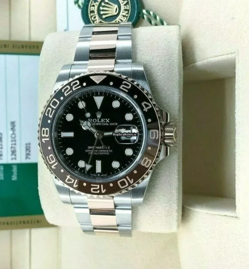 Nice Clone Rolex Gmt-master II 126711chnr Caliber 3285 Automatic Movement 40mm Gold/steel Case Mens/unisex Watch - Image 9