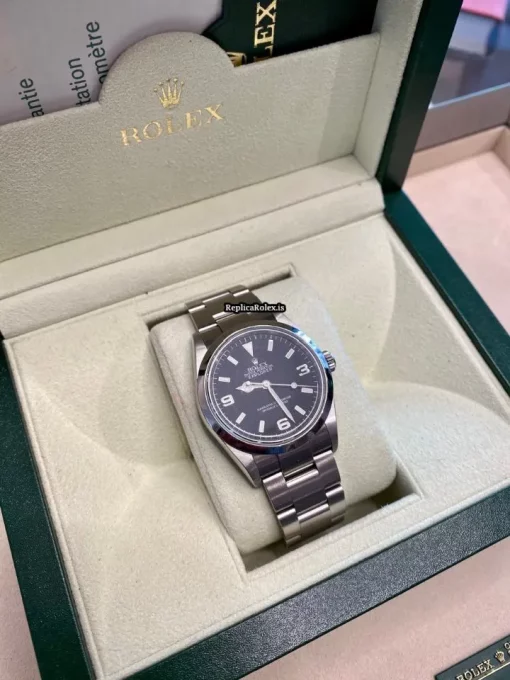 Great Replica Rolex Explorer 114270 Caliber 3130 Automatic Movement 36mm Steel Case Mens/unisex Watch - Image 8