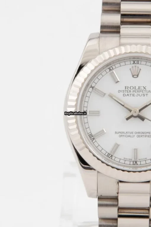 Ideal Replica Rolex Lady-datejust 178240 Automatic Movement 31mm White Gold Case Mens/unisex Watch - Image 4