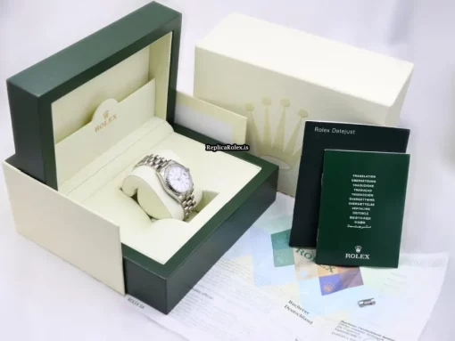 Ideal Replica Rolex Lady-datejust 178240 Automatic Movement 31mm White Gold Case Mens/unisex Watch - Image 8