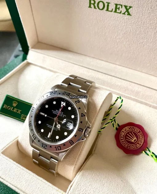 Defect Replica Rolex Explorer II 16570 Caliber 3185 Automatic Movement 40mm Steel Case Mens/unisex Watch