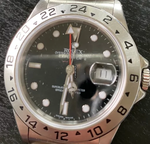 Defect Replica Rolex Explorer II 16570 Caliber 3185 Automatic Movement 40mm Steel Case Mens/unisex Watch - Image 11