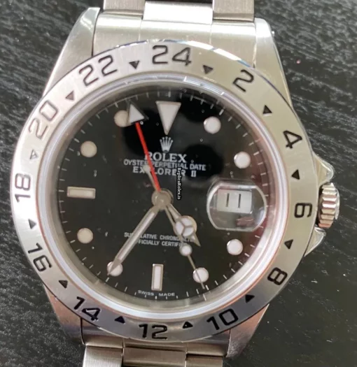 Defect Replica Rolex Explorer II 16570 Caliber 3185 Automatic Movement 40mm Steel Case Mens/unisex Watch - Image 12