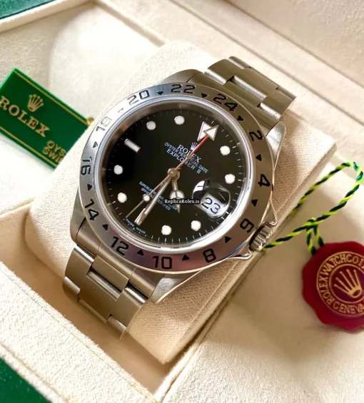 Defect Replica Rolex Explorer II 16570 Caliber 3185 Automatic Movement 40mm Steel Case Mens/unisex Watch - Image 2