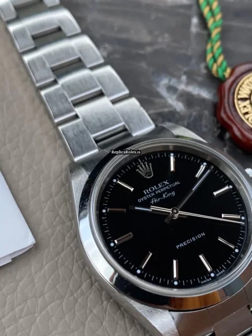 1:1 Replica Rolex Air King Precision 14000m Caliber 3130 Automatic Movement 34mm Steel Case Mens/unisex Watch - Image 8