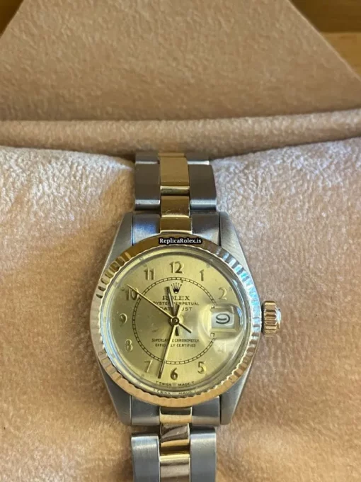 Remarkable Replica Rolex Lady-datejust 6917 Caliber 2135 Automatic Movement 26mm Gold/steel Case Womens Watch