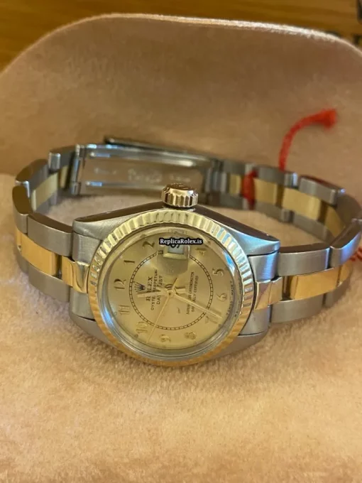 Remarkable Replica Rolex Lady-datejust 6917 Caliber 2135 Automatic Movement 26mm Gold/steel Case Womens Watch - Image 2