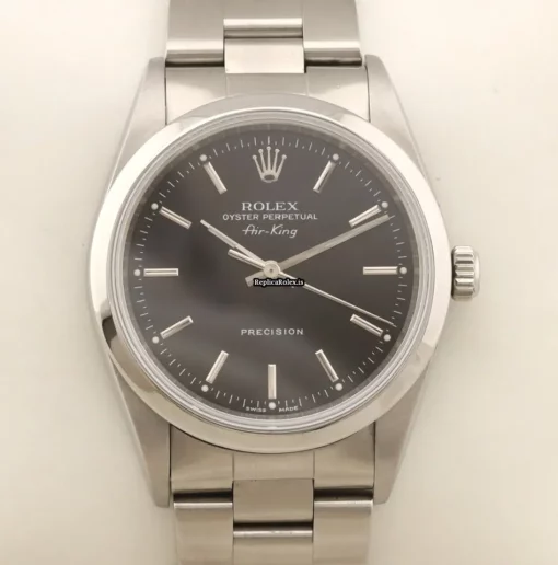 Stylish Replica Rolex Air King Precision 14000 Caliber 3130 Automatic Movement 34mm Steel Case Mens/unisex Watch - Image 4