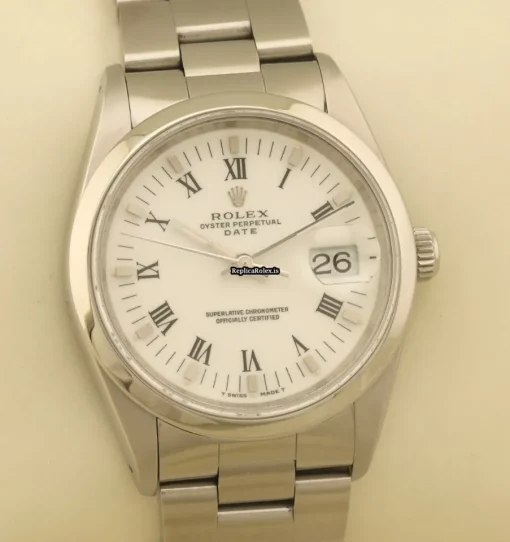 Great Replica Rolex Oyster Perpetual Date 15200 Caliber 3135 Automatic Movement 34mm Steel Case Mens/unisex Watch - Image 4