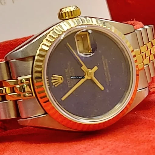 Good Replica Rolex Lady-datejust 69173 Caliber 2135 Automatic Movement 26mm Gold/steel Case Womens Watch - Image 11