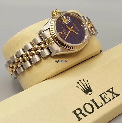 Good Replica Rolex Lady-datejust 69173 Caliber 2135 Automatic Movement 26mm Gold/steel Case Womens Watch - Image 3