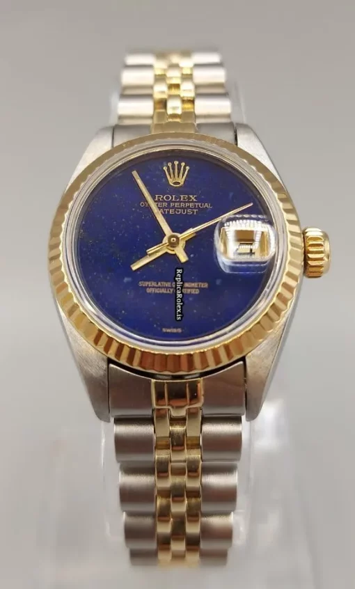 Good Replica Rolex Lady-datejust 69173 Caliber 2135 Automatic Movement 26mm Gold/steel Case Womens Watch - Image 4
