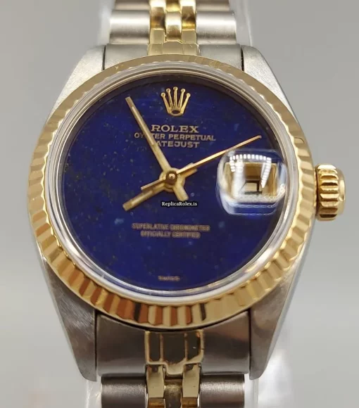 Good Replica Rolex Lady-datejust 69173 Caliber 2135 Automatic Movement 26mm Gold/steel Case Womens Watch - Image 7