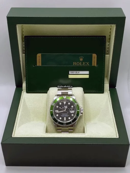 Superior Replica Rolex Submariner Date 16610lv Caliber 3135 Automatic Movement 40mm Steel Case Mens/unisex Watch - Image 7