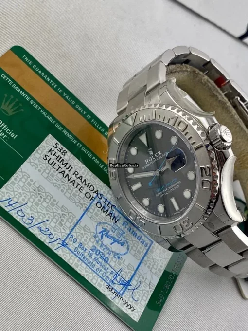 Well Made Fake Rolex Yacht-master 40 116622 Caliber 3135 Automatic Movement 40mm Platinum Case Mens/unisex Watch - Image 6