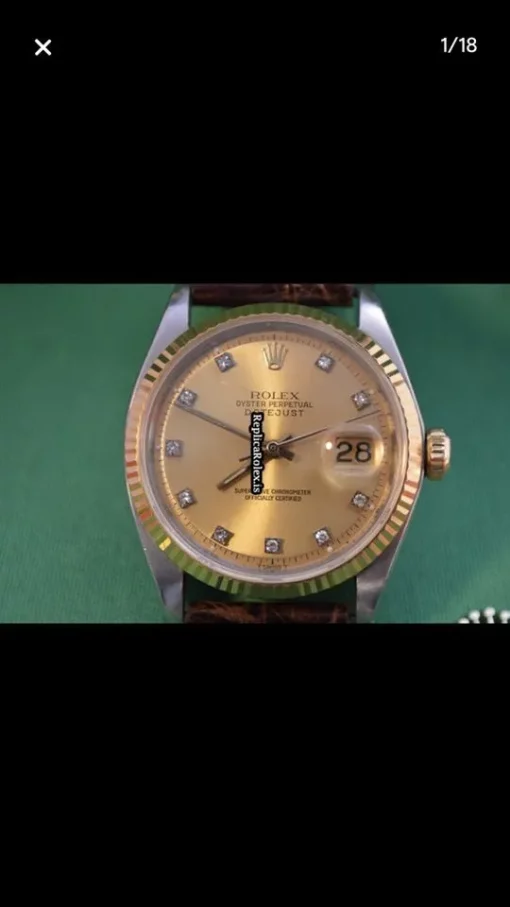 1:1 Replica Rolex Datejust 1601 Caliber 1570 Automatic Movement 36mm Steel Case Mens/unisex Watch