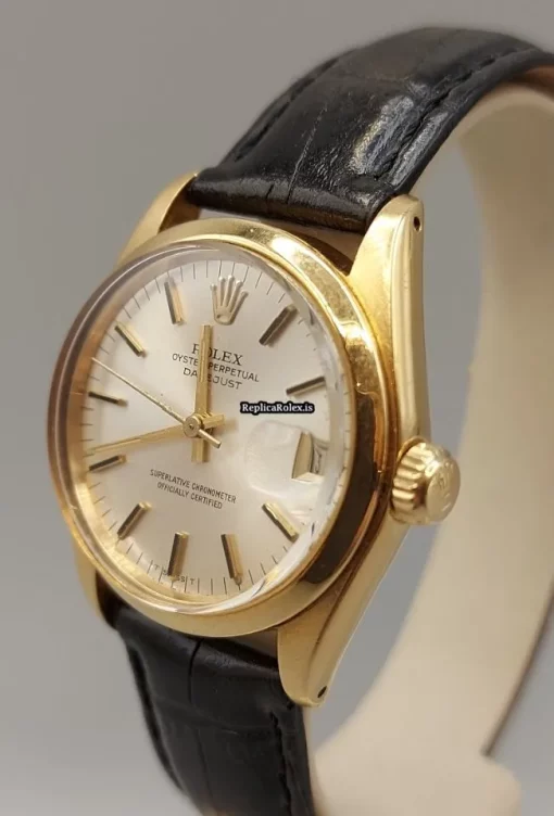 Special Fake Rolex Datejust 6824 Caliber 2030 Automatic Movement 31mm Yellow Gold Case Watch - Image 8