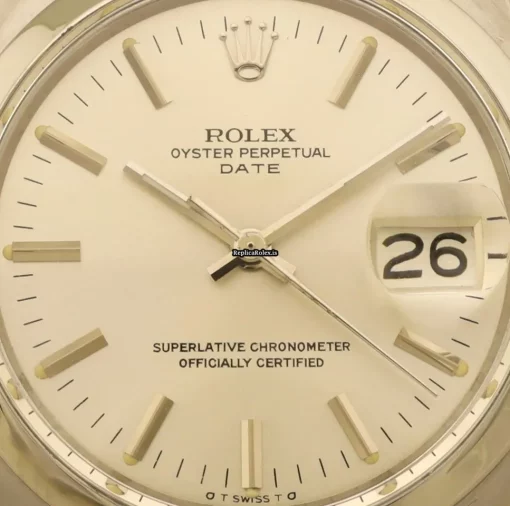 Appealing Fake Rolex Oyster Perpetual Date 1500 Caliber 1570 Automatic Movement 34mm Steel Case Mens/unisex Watch - Image 2