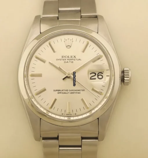 Appealing Fake Rolex Oyster Perpetual Date 1500 Caliber 1570 Automatic Movement 34mm Steel Case Mens/unisex Watch - Image 3