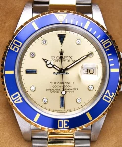 Luxury Fake Rolex Submariner Date 16613 Caliber 3135 Automatic Movement 40mm Gold/steel Case Mens/unisex Watch