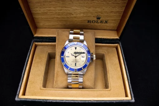 Luxury Fake Rolex Submariner Date 16613 Caliber 3135 Automatic Movement 40mm Gold/steel Case Mens/unisex Watch - Image 10