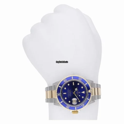 Trustworthy Replica Rolex Submariner Date 16613 Caliber 3135 Automatic Movement 40mm Gold/steel Case Watch - Image 9