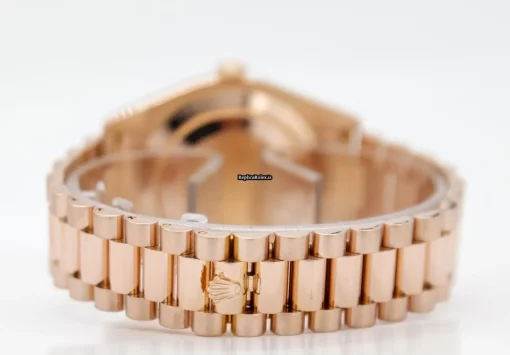 Recommend Replica Rolex Day-date II 218235 Caliber 3156 Automatic Movement 41x49mm Rose Gold Case Mens/unisex Watch - Image 5