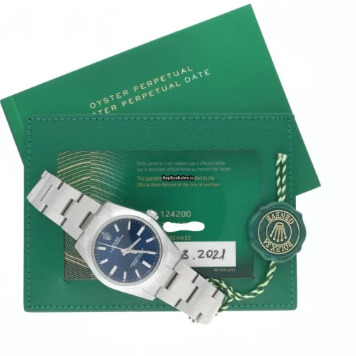 Ideal Replica Rolex Oyster Perpetual 34 124200 Caliber 2232 Automatic Movement 34mm Steel Case Mens/unisex Watch - Image 6