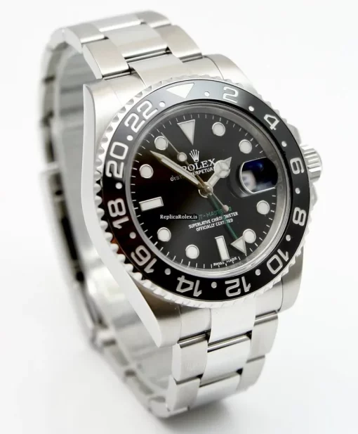 Unique Fake Rolex Gmt-master II 116710ln Caliber 3186 Automatic Movement 40mm Steel Case Mens/unisex Watch - Image 8